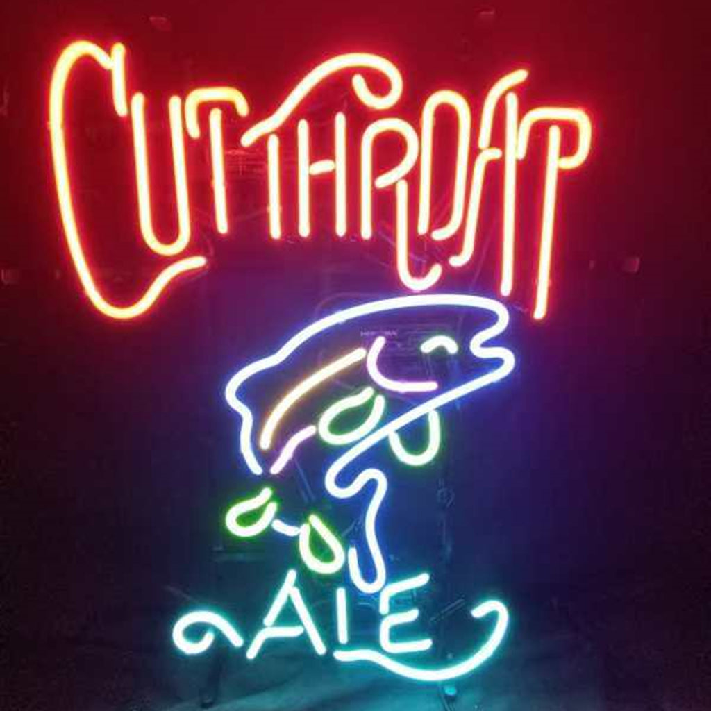 Cutthroat Ale Fish Neon Light Sign by Neon Signs Land - main product image for Resin Society