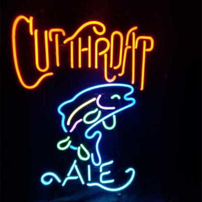 Cutthroat Ale Fish Neon Light Sign by Neon Signs Land - product image 2 for Resin Society