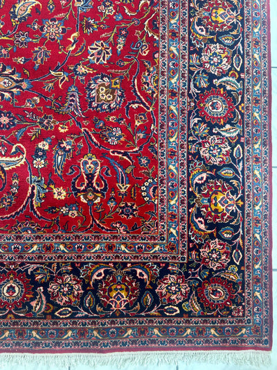 Incredible Persian Kashan All Over Wool Rug 10’2” x 14’ by Rugistan - product image 11 for Resin Society