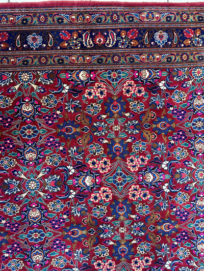 Persian Mashhad I Fine Allover Rug Wool 7 x 10 by Rugistan - product image 11 for Resin Society