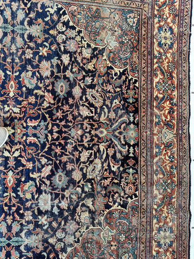 Antique Persian Mahal Rug 8’3”x12’ - Circa 1900 Treasure by Rugistan - product image 10 for Resin Society