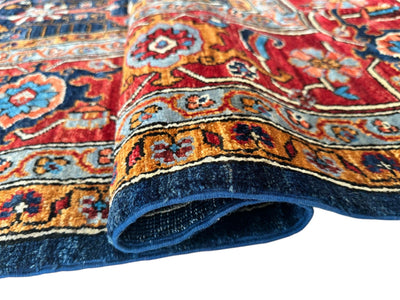 Hand-Knotted Afghani Bidjar Wool Rug – 9’x12’ – Intricate Geometric & by Rugistan - product image 15 for Resin Society