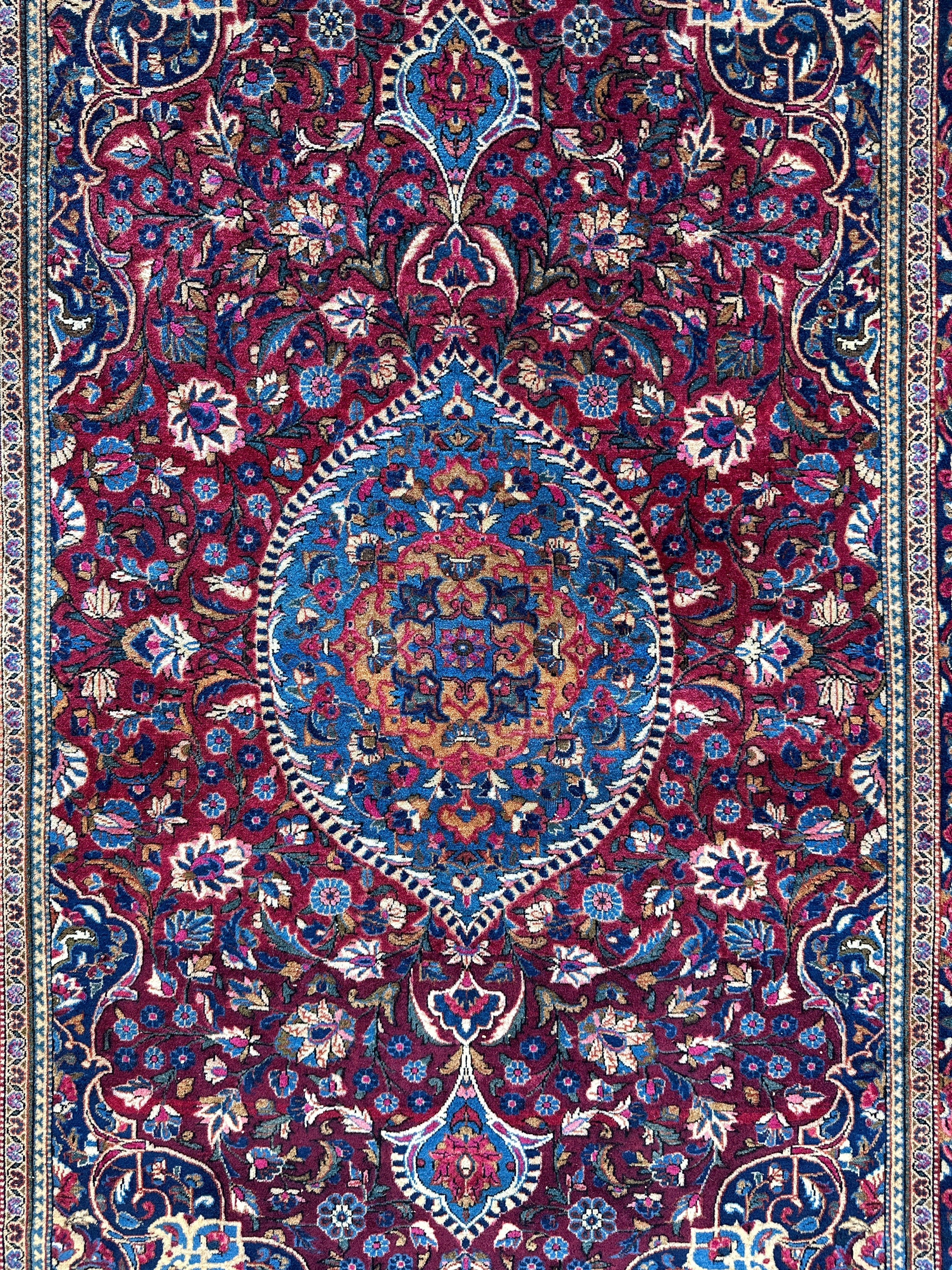 Antique Persian Kashan Debir Rug – 4’3” x 6’4” – Circa 1920s – by Rugistan - product image 6 for Resin Society