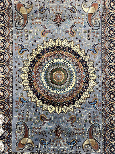 Hand-Knotted Parak Rug – Gray, 40” x 60” | Afghan Wool Rug