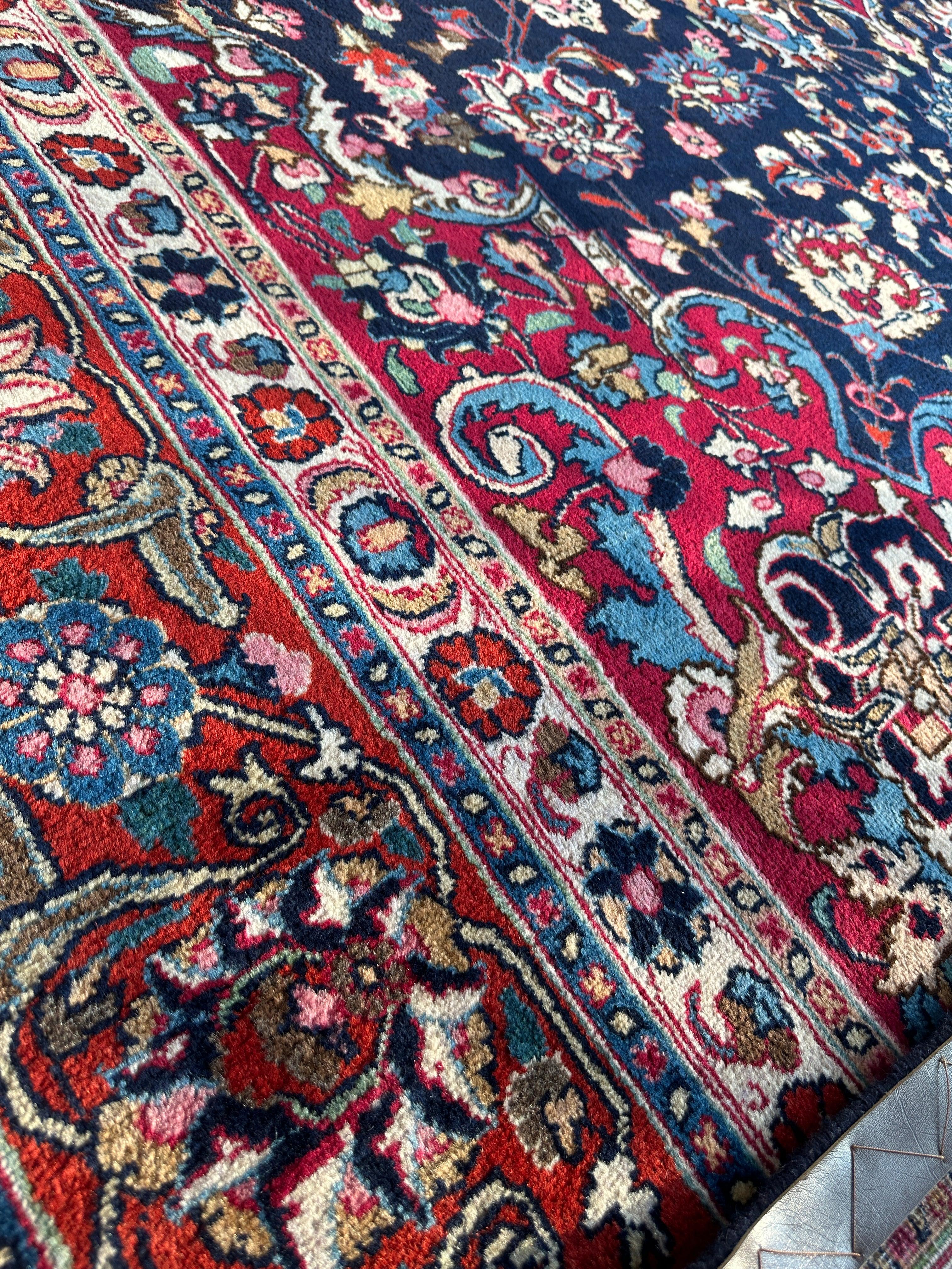 Persian Mashhad Hand Knotted Wool Area Rug 9’9” x 13’3” by Rugistan - product image 19 for Resin Society