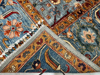 Hand-Knotted Trasitional Serapi Ghazni Wool Rug – 9’1” x 12’ – by Rugistan - product image 16 for Resin Society