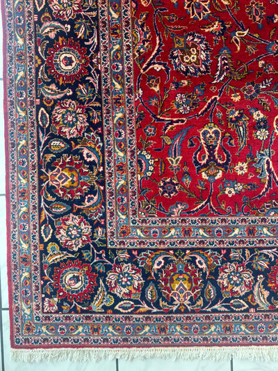 Incredible Persian Kashan All Over Wool Rug 10’2” x 14’ by Rugistan - product image 8 for Resin Society