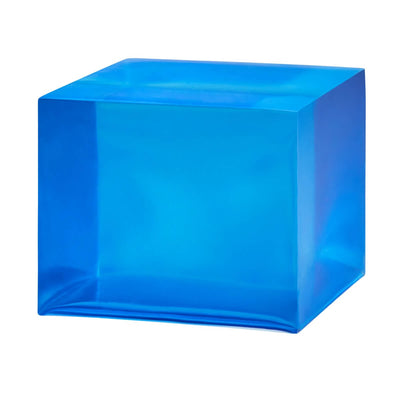 Blue Liquid Epoxy Dye bottle and resin sample showing vibrant blue color