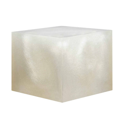 White cube on a white background