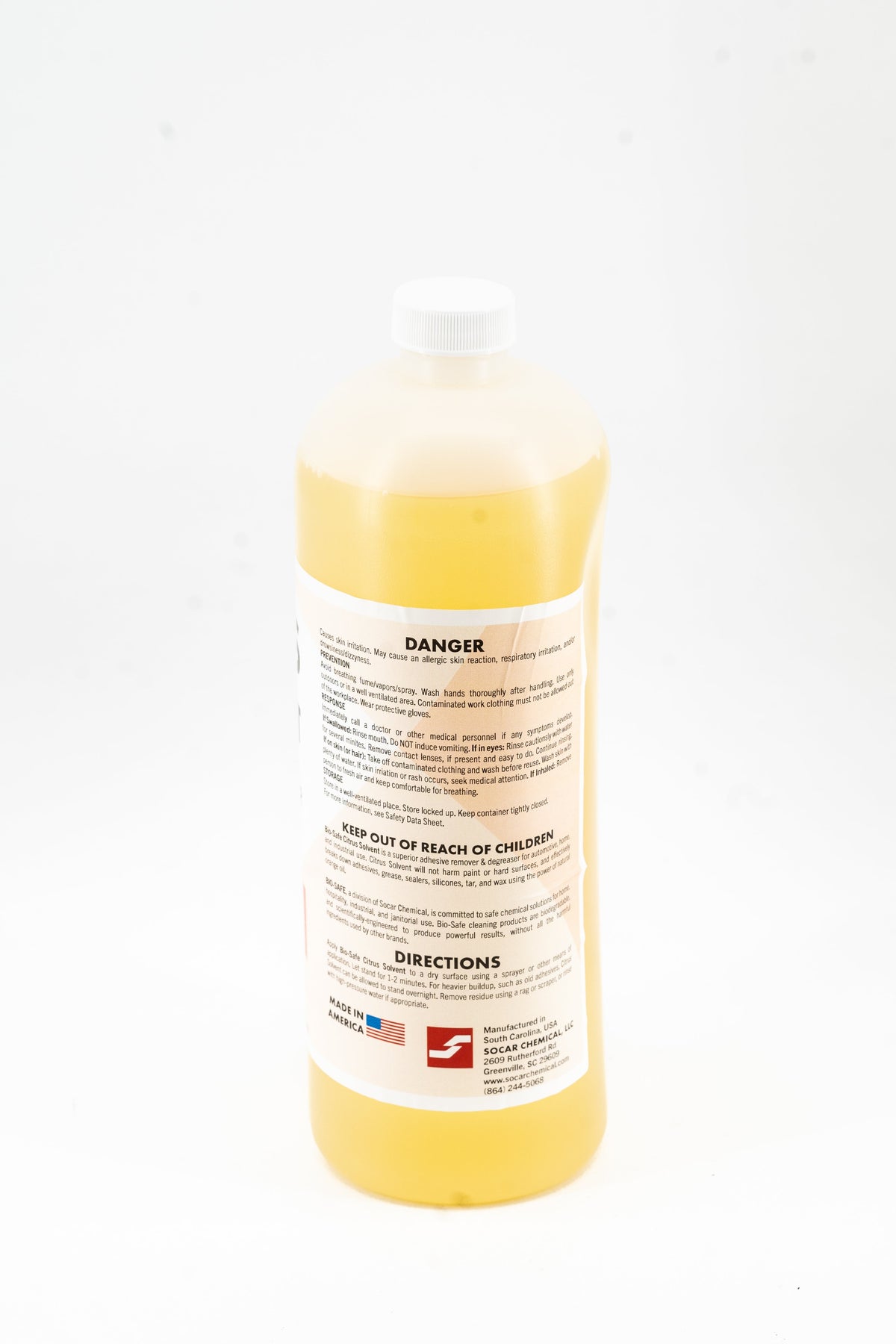 Bio-Safe Citrus Solvent Industrial Grade Adhesive Remover by Socar Chemical - product image 4 for Resin Society