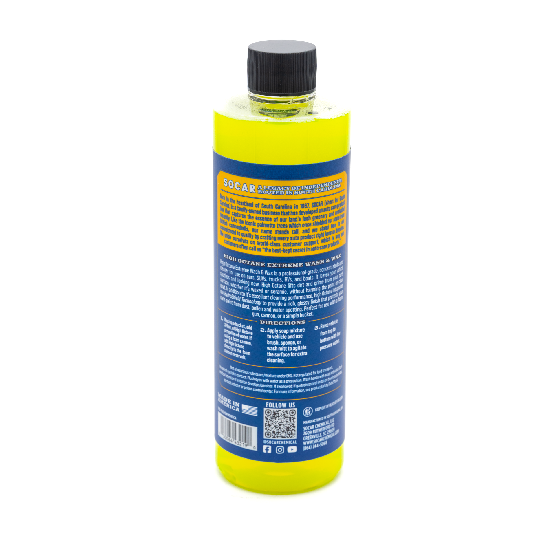 High Octane Extreme Ceramic Wash & Wax – Super Hydrophobic Car Soap for Shine & Protection detail image - Resin Society