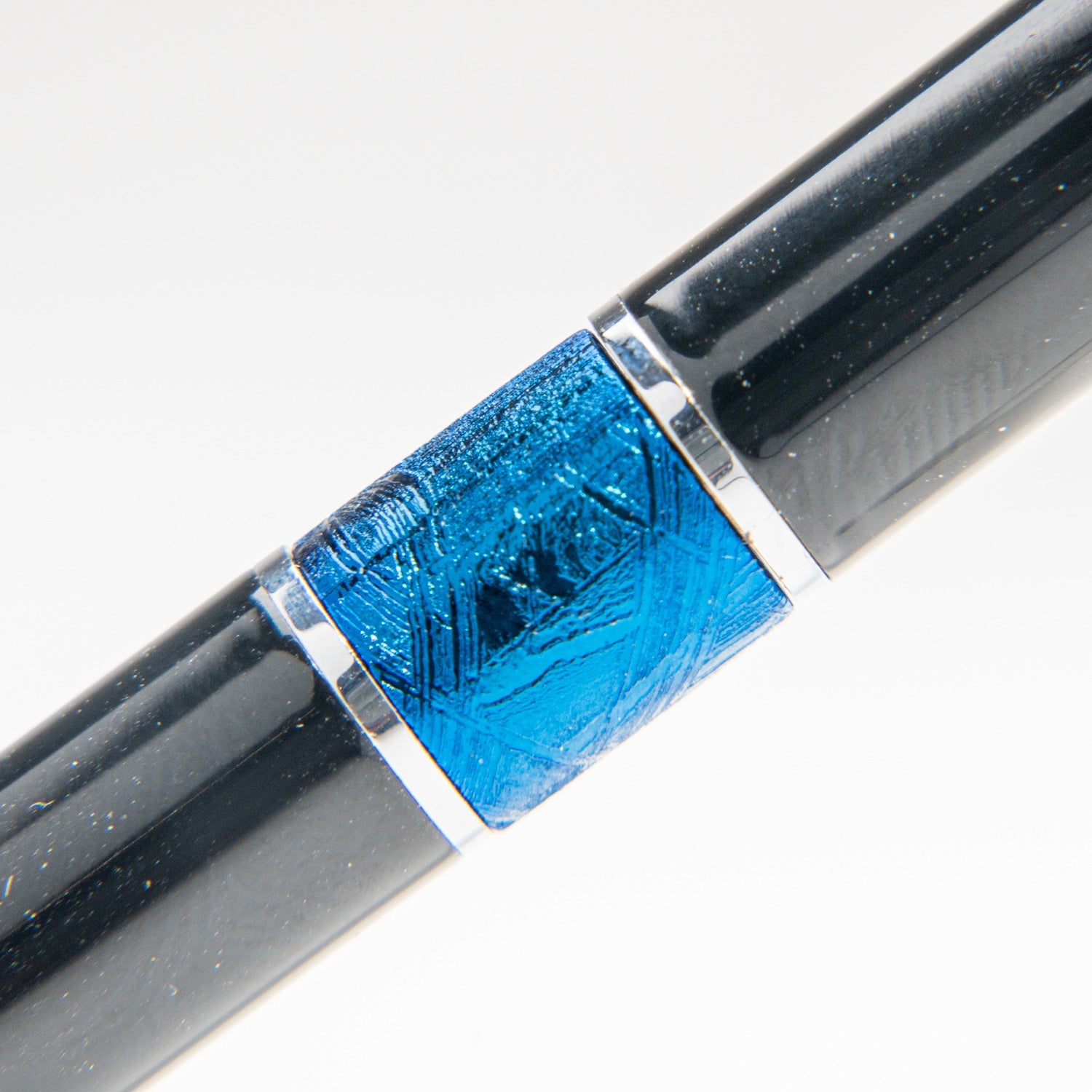 Genuine Muonionalusta Meteorite Pen (Blue) by Astro Gallery of Gems - product image 2 for Resin Society