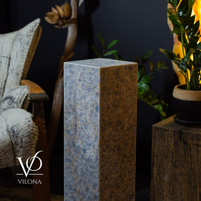 Arctic Onyx Floor Lamp - Small - 31.5"H x 8"W - Square - #2 by Vilona Onyx - product image 8 for Resin Society