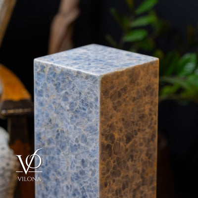 Arctic Onyx Floor Lamp - Small - 31.5"H x 8"W - Square - #3 by Vilona Onyx - product image 8 for Resin Society