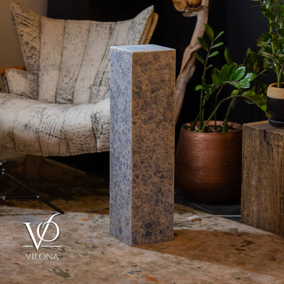 Arctic Onyx Floor Lamp - Small - 31.5"H x 8"W - Square - #3 by Vilona Onyx - product image 2 for Resin Society