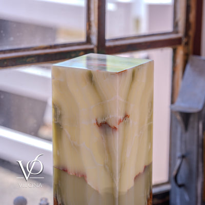 Bamboo Onyx Table Lamp – Dark Edition #1 – 19.75" Tall × 6" Wide by Vilona Onyx - product image 18 for Resin Society