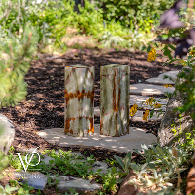 Bamboo Onyx Table Lamp Pair – Dark Edition #3 – 19.75" Tall × 6" Wide by Vilona Onyx - product image 9 for Resin Society