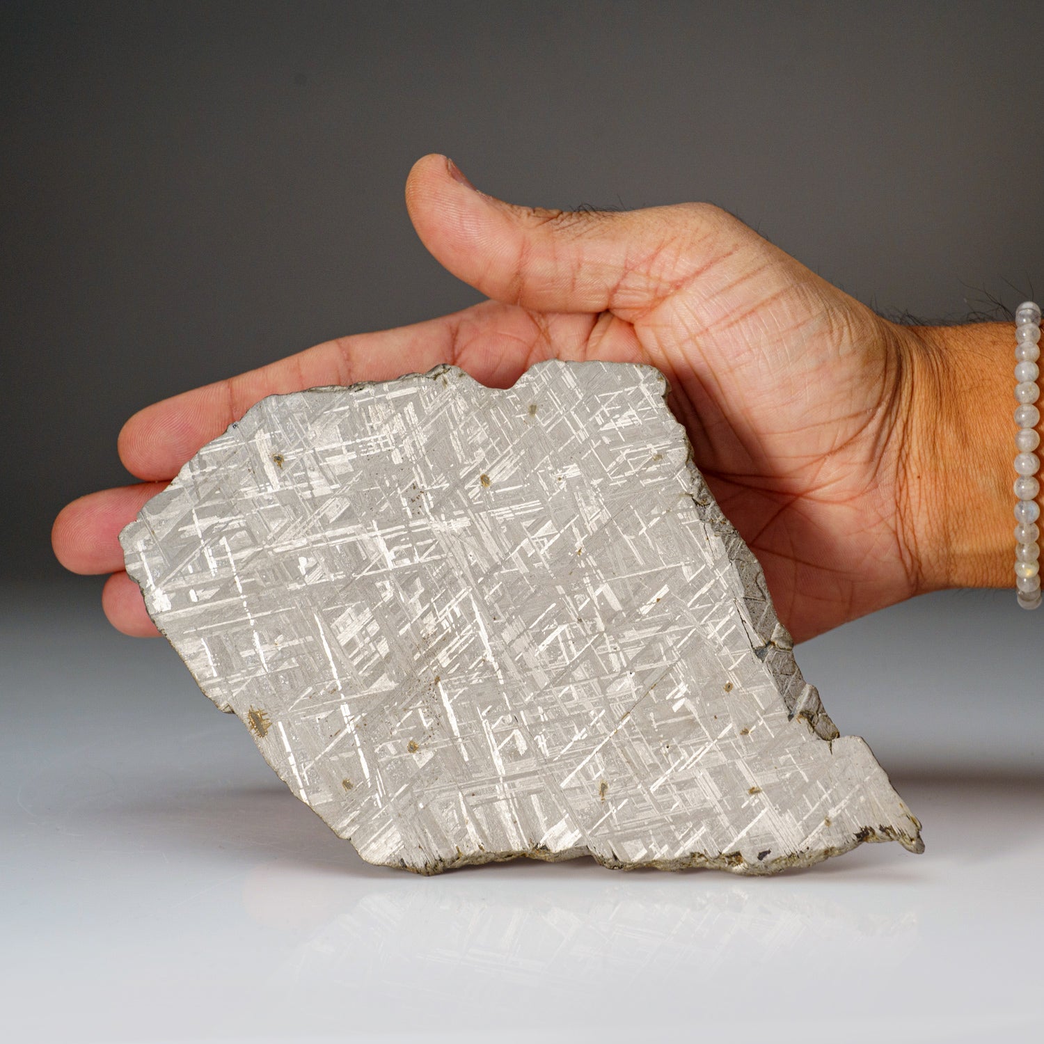 Genuine Muonionalusta Meteorite Slice (332 grams) by Astro Gallery of Gems - product image 3 for Resin Society