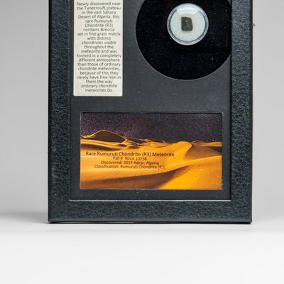 Rare Rumuruti (R3) Meteorite in Glass Display Box