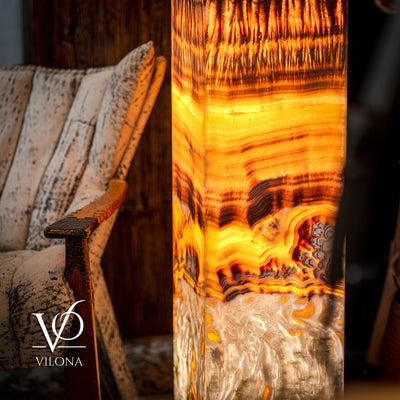Exotic Dragon Eye Golden Cloud (Onyx Floor Lamp) by Vilona Onyx - product image 9 for Resin Society