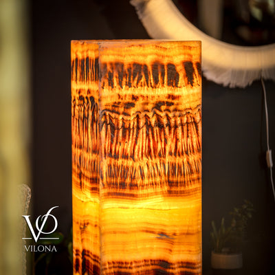 Exotic Dragon Eye Golden Cloud (Onyx Floor Lamp) by Vilona Onyx - product image 3 for Resin Society