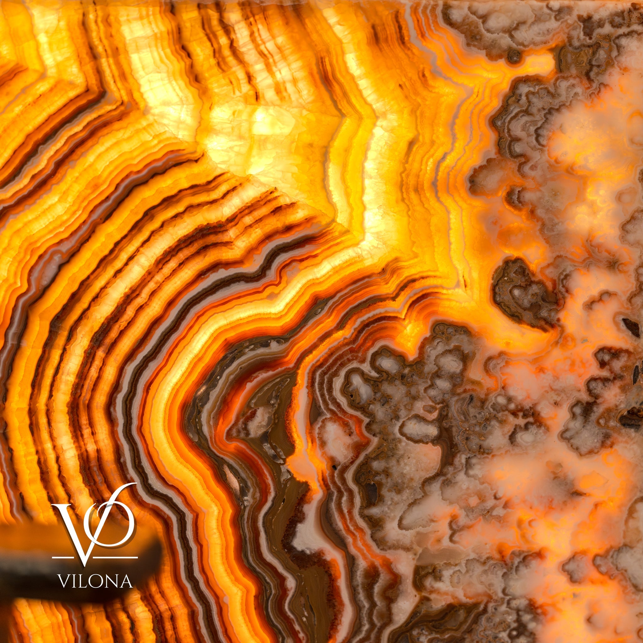 Honeycomb Onyx Floor Lamp -Exotic - Small - 32” H x 12"W - Square - #2 by Vilona Onyx - product image 5 for Resin Society