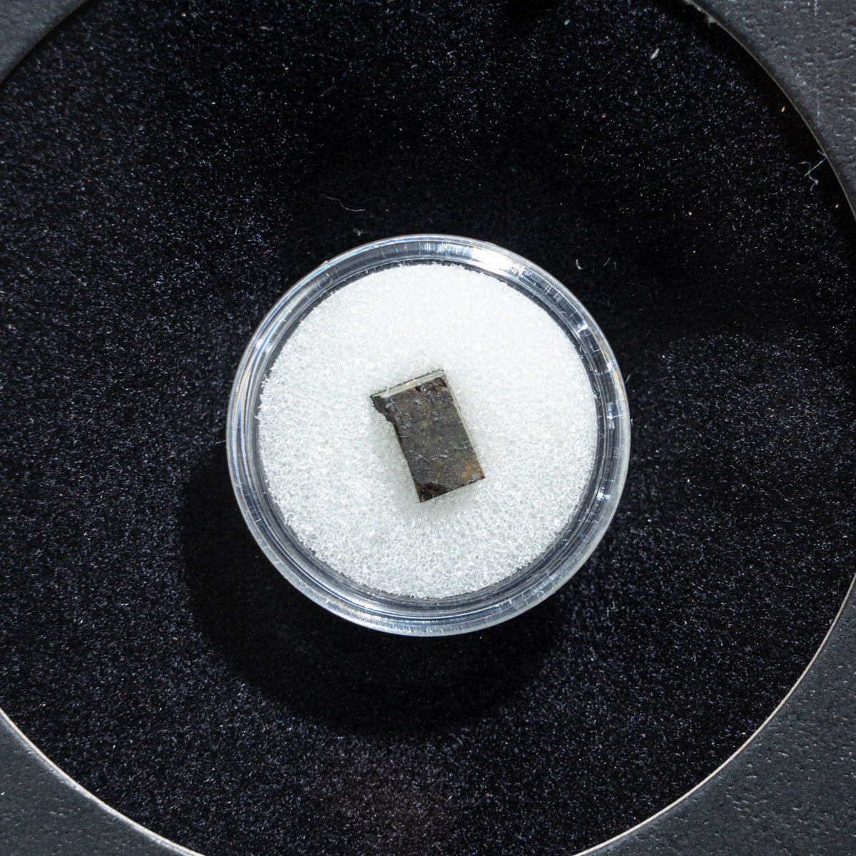 Genuine Tassédet 004 (Tchifaddine) Meteorite in Glass Display Box (Collision in Space)
