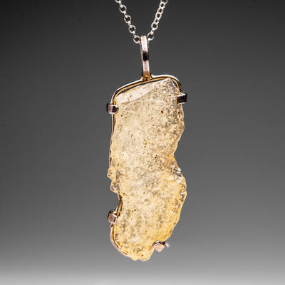 Genuine Libyan Desert Glass Pendant (10.4 grams) by Astro Gallery of Gems - product image 4 for Resin Society