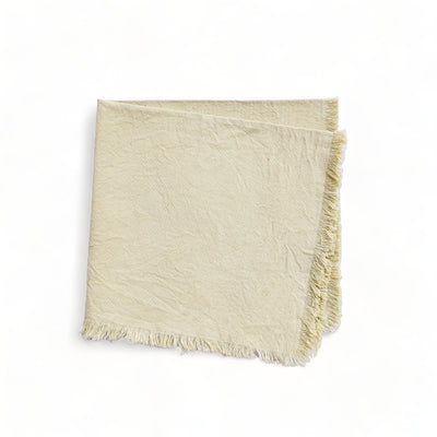 Natural Ivory Napkins (Set of 4) by CECILIADENADIE studio from MESO