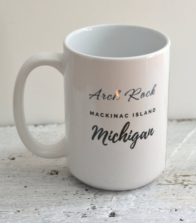 Drinkware - Arch Rock Mackinac Island.