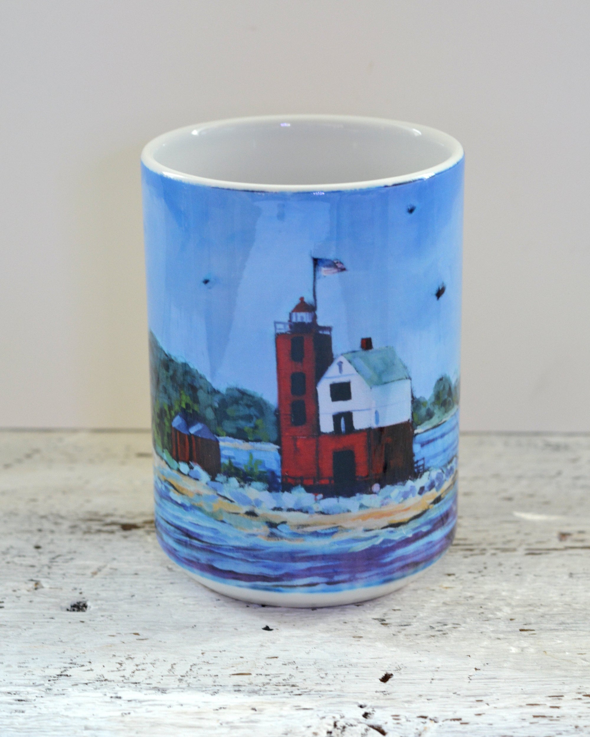 Drinkware - Round Island Lighthouse Mackinac Island.