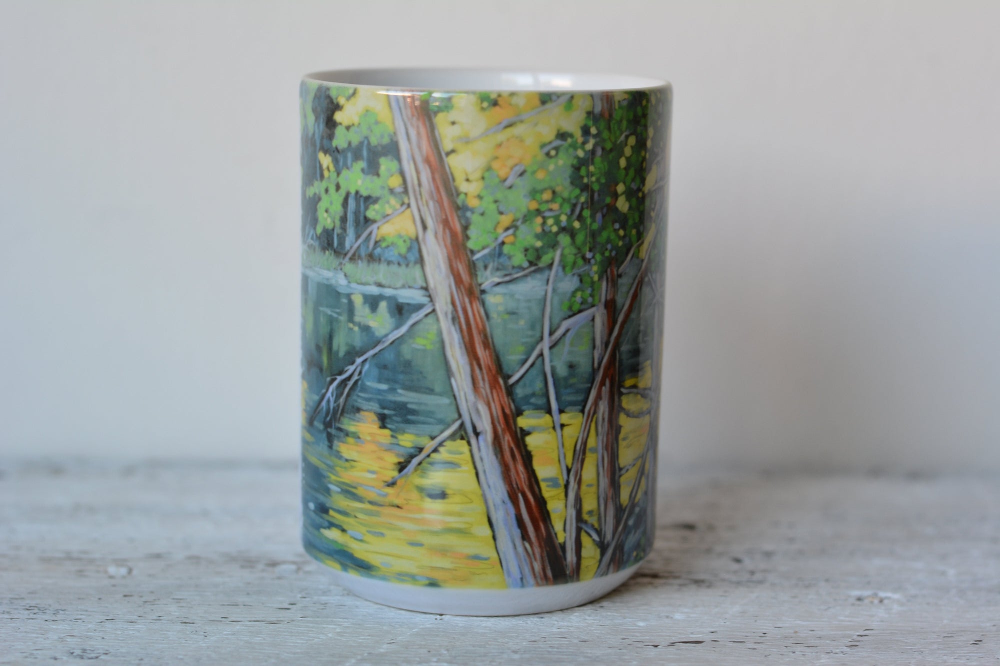 Drinkware-Thousands of Miracles ceramic mugs and stainless steel tumbler featuring original art designs by Christi Dreese