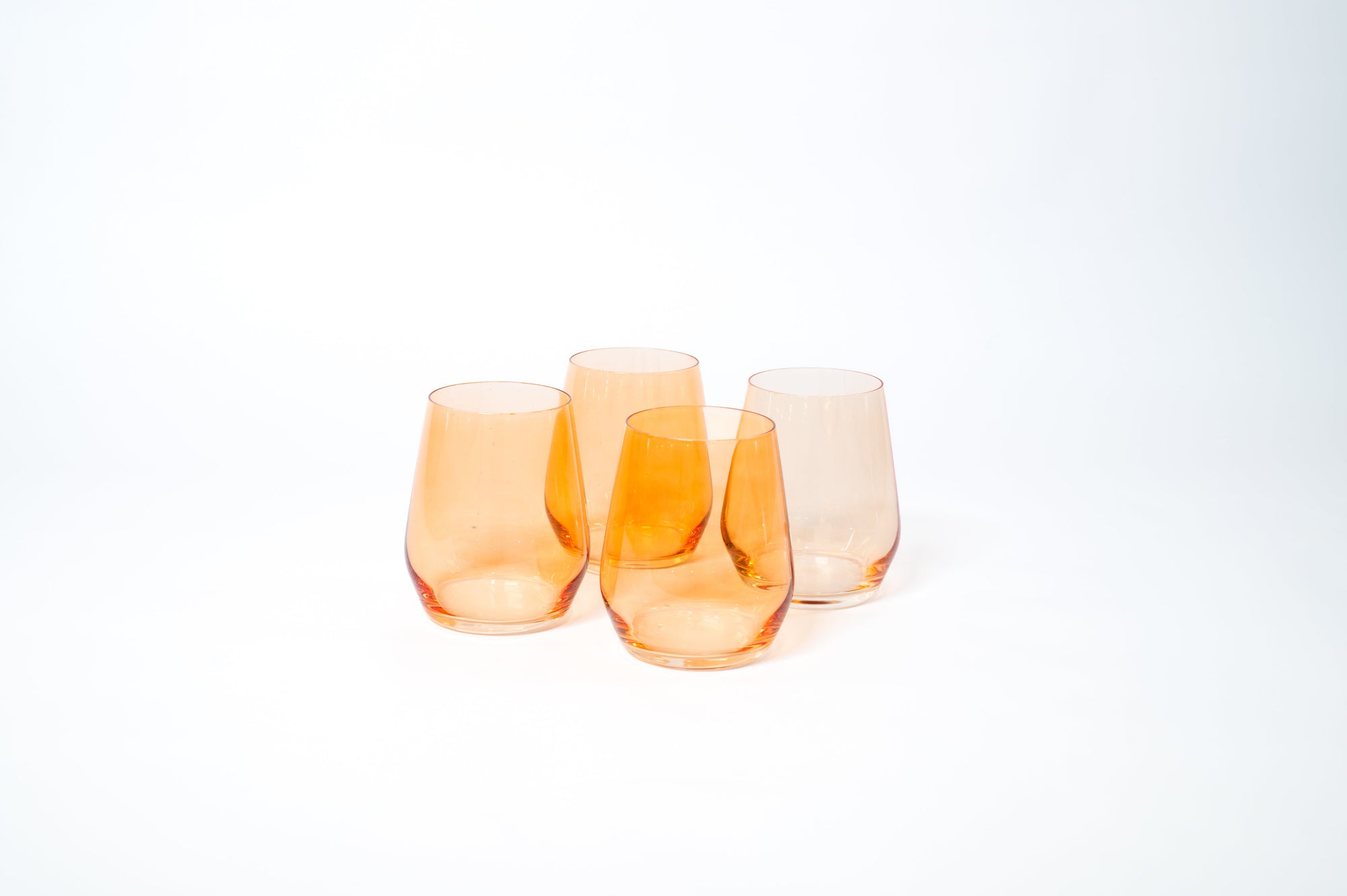 Creamsicle - Stemless Colored Wine Glass