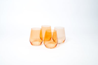 Creamsicle - Stemless Colored Wine Glass