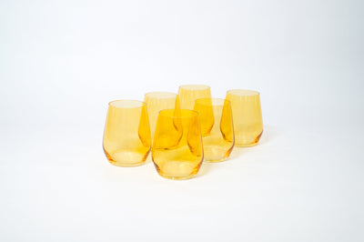 Sunshine Yellow - Colored Wine Glass
