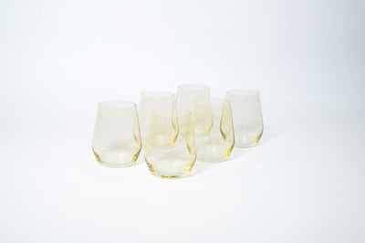 Lemon Drop Yellow- Stemless Colored Wine Glass
