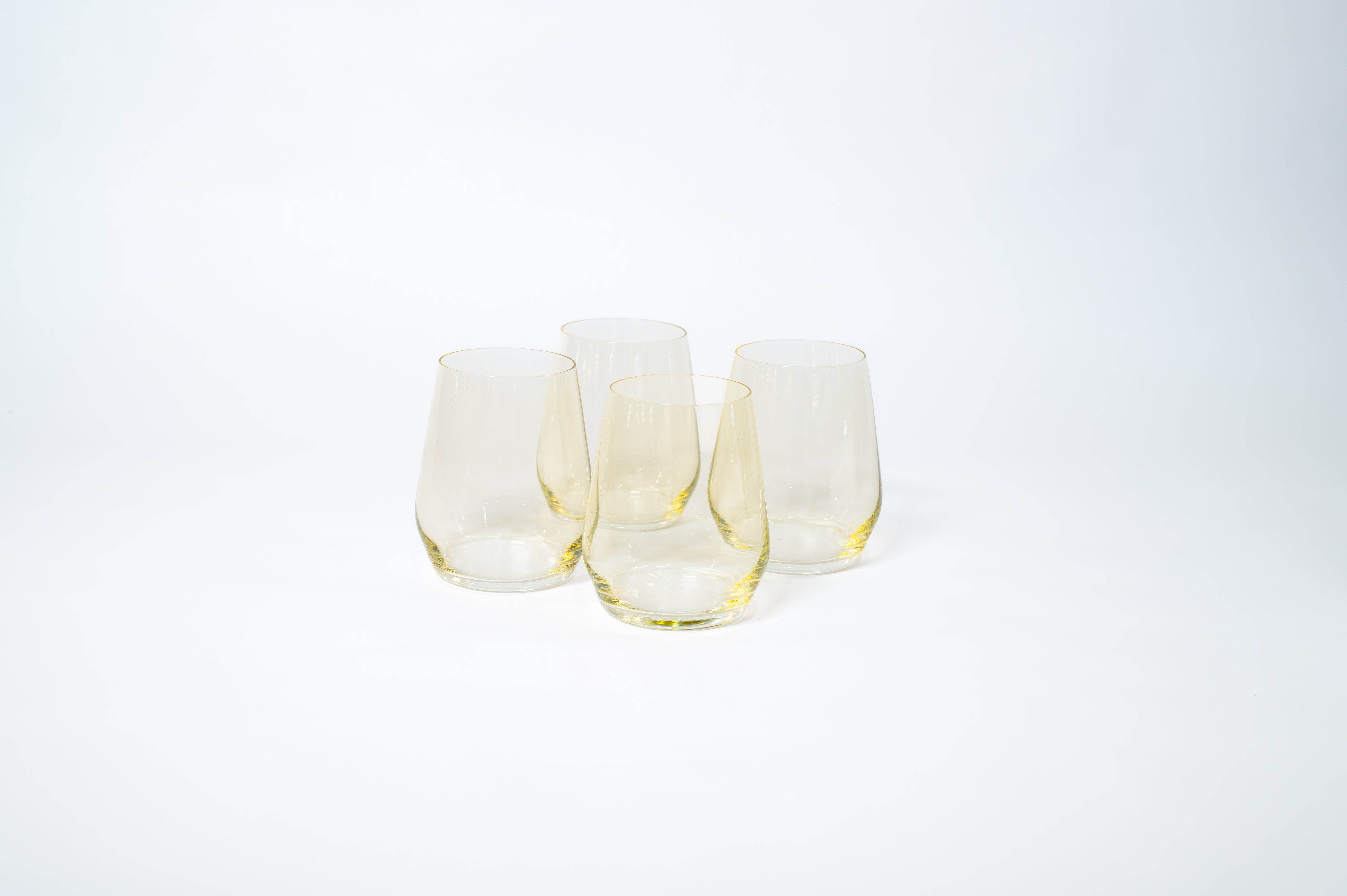 Lemon Drop Yellow- Stemless Colored Wine Glass