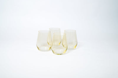 Lemon Drop - Colored Wine Glass