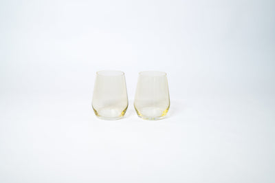 Lemon Drop Yellow- Stemless Colored Wine Glass