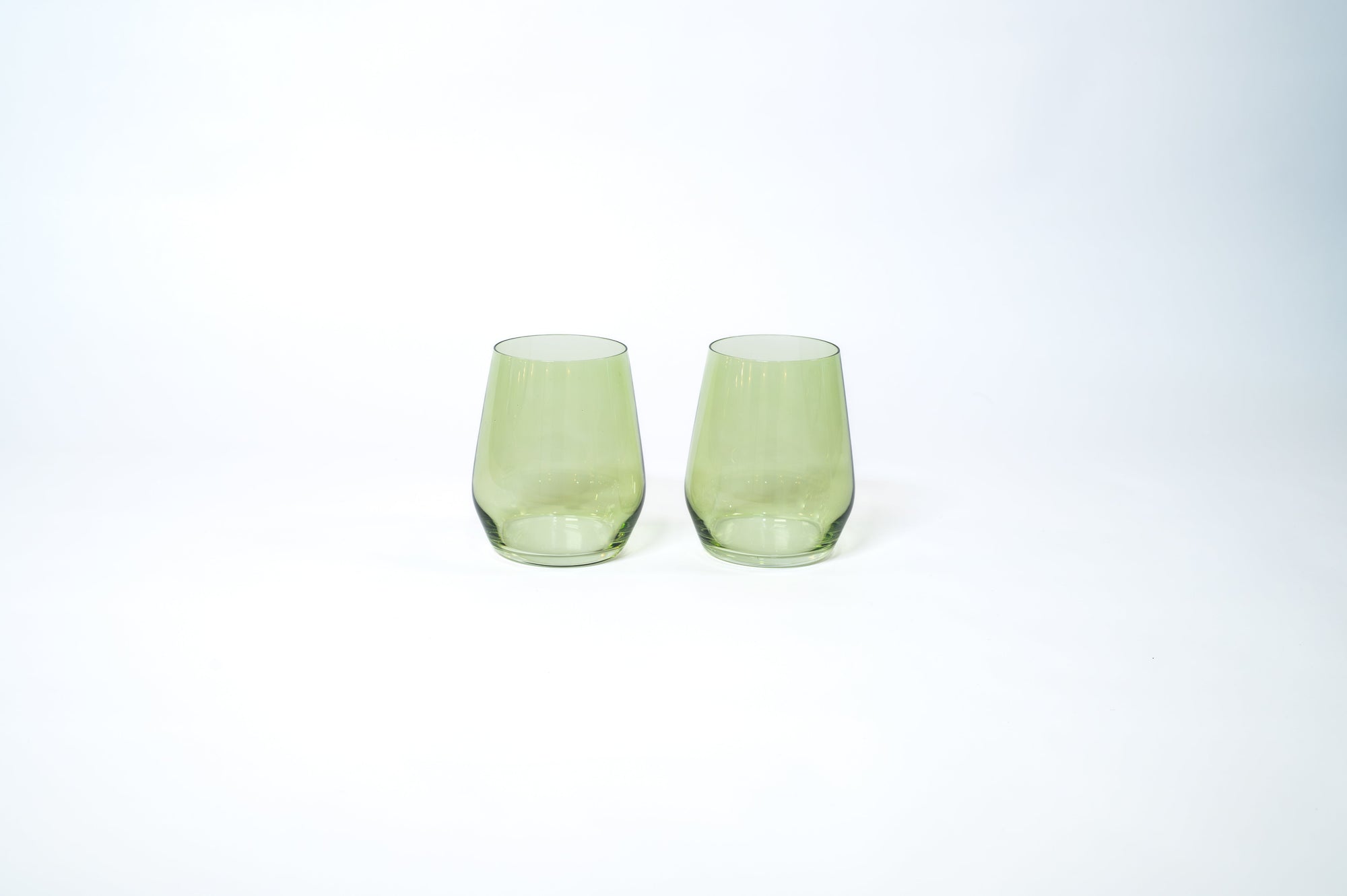 Matcha Green - Stemless Colored Wine Glass