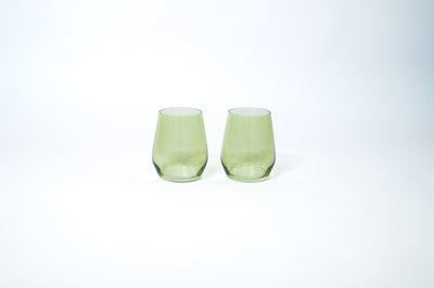 Matcha Green - Stemless Colored Wine Glass