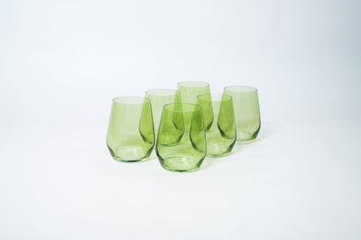 Matcha Green - Colored Wine Glass