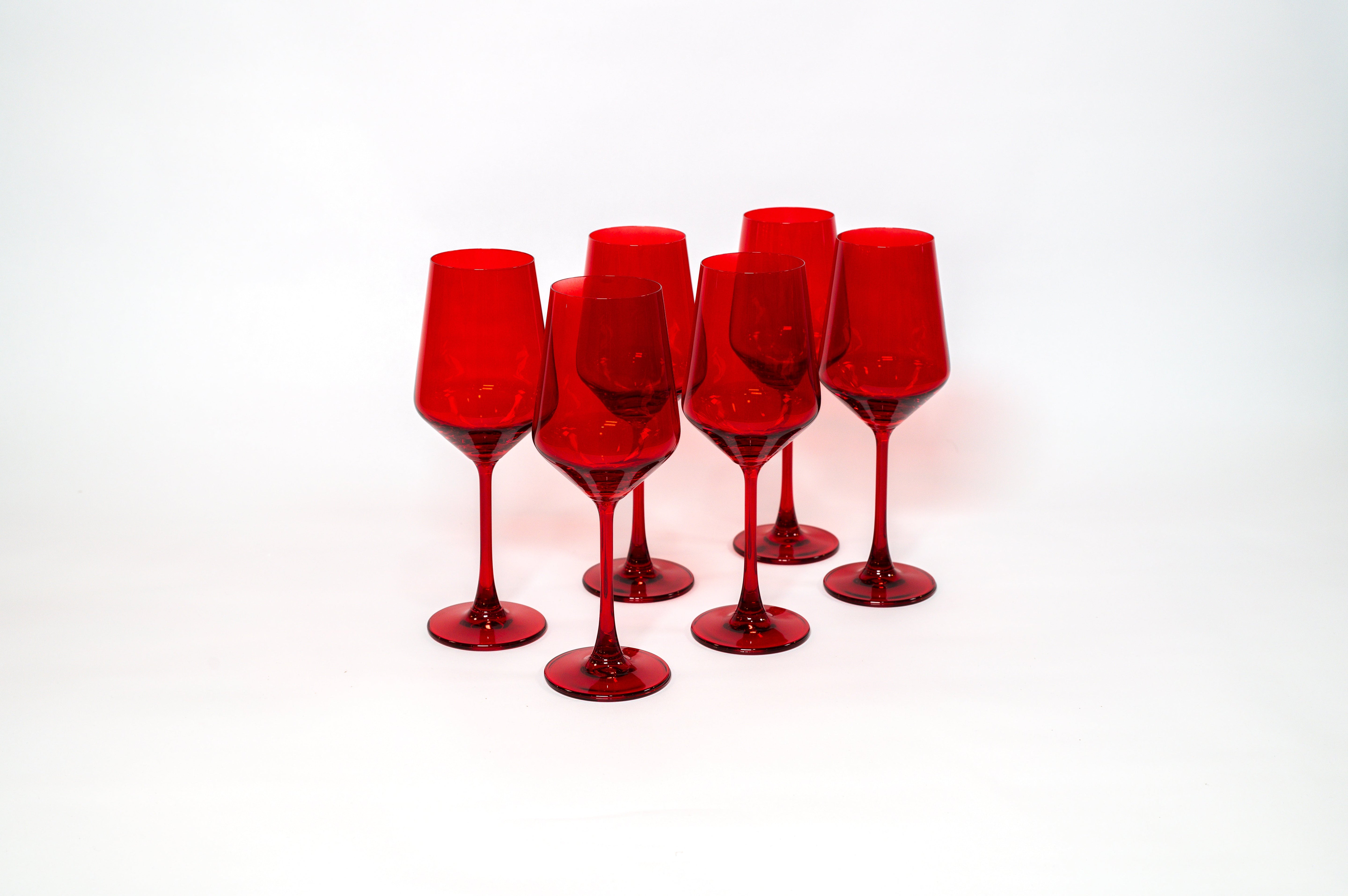 Cherry Red - Stemless Colored Wine Glass