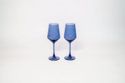 Indigo-go - Stemless Colored Wine Glass