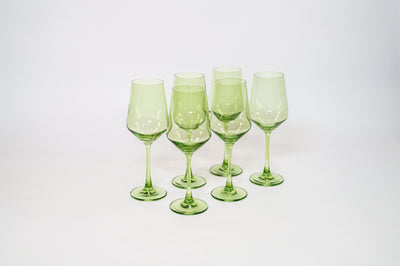 Matcha Green - Stemless Colored Wine Glass