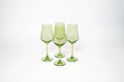 Matcha Green - Stemless Colored Wine Glass