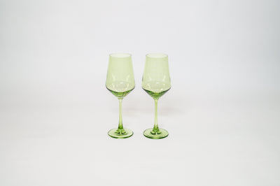 Matcha Green - Stemless Colored Wine Glass