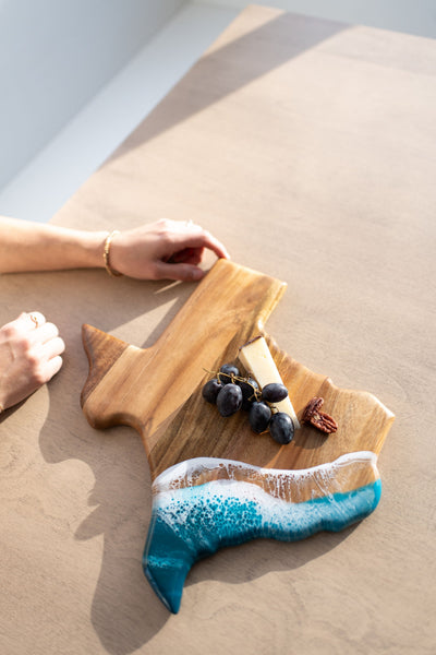 State Shaped Acacia Cheese Board