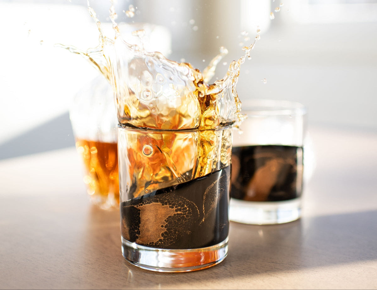 Resin Coated Whisky Glasses (Set of 2) - back in stock!