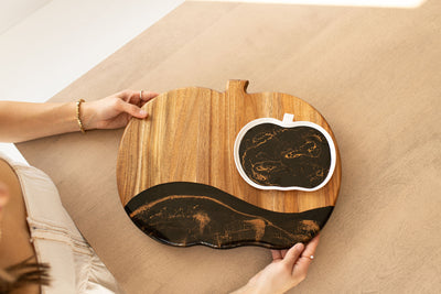 NEW!!! Pumpkin Charcuterie Board and Ceramic Tray